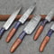 Twist Damascus Steel Kitchen Knife Set Handmade Chef Knives With Pakawood Handles 0