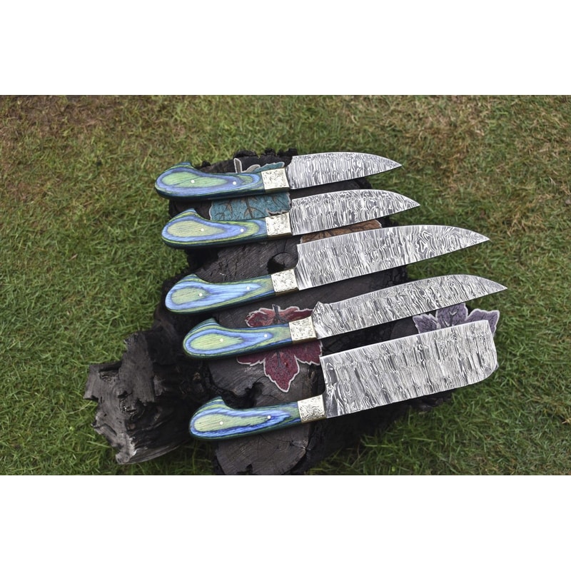 Premium Twist Damascus Steel Chef Knives 913 Inch Handmade Set 2