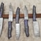 Professional Damascus Steel Chef Knife Set 913 Inch HandForged Twist Pattern Blades 1