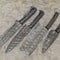 HandForged Damascus Steel Chef Knife Set 4Piece Kitchen Knives Collection 1