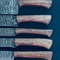 9 To 13 Damascus Steel Chef Knife Collection HandForged Twist Pattern Kitchen Knife Set 1