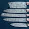 9 To 13 Damascus Steel Chef Knife Collection HandForged Twist Pattern Kitchen Knife Set 2