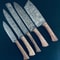 9 To 13 Damascus Steel Chef Knife Collection HandForged Twist Pattern Kitchen Knife Set 0