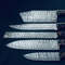 Custom Made Damascus Steel Chef Knife Set 913 Handmade Forged Knives With BoneWood Handles 3