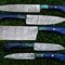 Custom Damascus Steel 5Piece Chef Knife Collection BLACK BEER Kitchen Knife Set 1