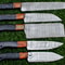 BLACK BEER Custom Forged Damascus Chef Knife Set Handmade 5 Pc Kitchen Knives 2