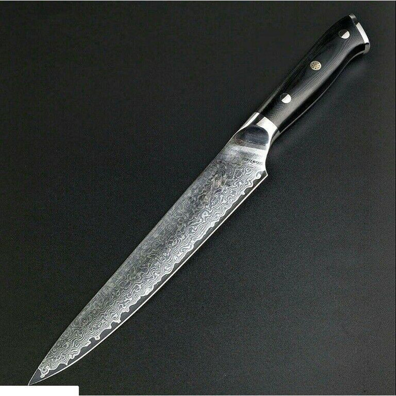 6PCS Professional Damascus Steel Chef Knife Set VG10 Core Kitchen Knives With G10 Handle 1