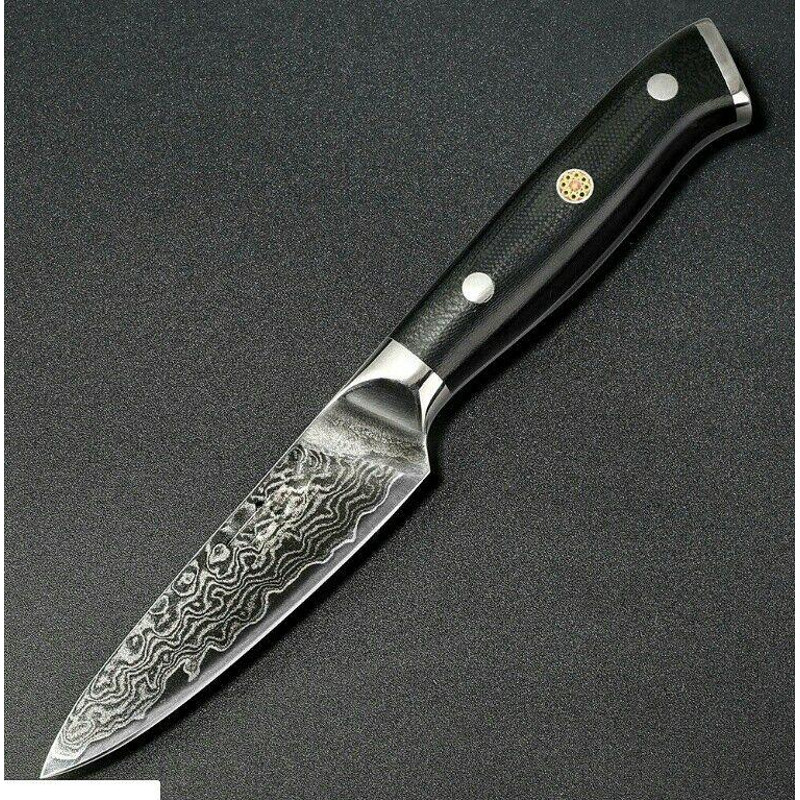 6PCS Professional Damascus Steel Chef Knife Set VG10 Core Kitchen Knives With G10 Handle 4