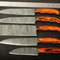 Custom Forged Damascus Steel Kitchen Knives Set Of 5 Razor Sharp Blades 0