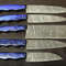Professional Handmade Damascus Kitchen Knife Set 5Pc With Wooden Handles 0