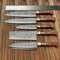 Authentic Damascus Steel Kitchen Knife Set 5Pc Handmade Chef Knives 0