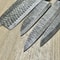 Forged Damascus Steel Chef Knives Set Handmade Kitchen Cutlery With Wood Handles 1