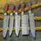 Handmade Damascus Steel Kitchen Knife Set Premium Forged Chef Knives Collection 0