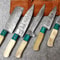 Handcrafted Damascus Steel Chef Knife Set Of 5 Forged Kitchen Knives With Sheath 0