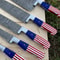 Handmade Damascus Steel Chef Knife Kitchen Set American Flag Handle Custom Forged Knives 4