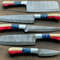 5Piece Handmade Damascus Steel Chef Knife Set Custom Kitchen Knives Forged Full Tang Blades 1