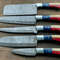 5Piece Handmade Damascus Steel Chef Knife Set Custom Kitchen Knives Forged Full Tang Blades 2