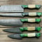 Professional Handmade Damascus Steel Chef Knives Set 5Pc Full Tang Kitchen Collection 2