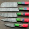 Chef Knife Set 5Pc Handmade Damascus Steel Kitchen Knives Collection 2