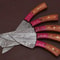 Forged Damascus Steel Kitchen Knife Set Professional 5 Piece Chef Set 1