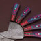 Artisan Damascus Steel Chef Knives Set Of 5 Hand Forged Kitchen Cutlery 3