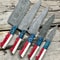 Handmade Damascus Chef Knives 5 Piece Set With Leather Sheath 0