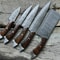 Handmade Damascus Chef Knife Set Of 5 Premium Kitchen Knives 3