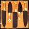Custom Handmade Damascus Steel Kitchen Chef Knife Set 5 Pc Hand Forged Knives With Wood Handle 3