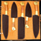 Custom Handmade Damascus Steel Kitchen Chef Knife Set 5 Pc Hand Forged Knives With Wood Handle 3