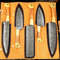 Custom Handmade Damascus Steel Kitchen Chef Knife Set 5 Pc Hand Forged Knives With Wood Handle 2