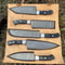Premium Handmade Damascus Steel 5Pc Chef Knife Set Forged Kitchen Knives 3
