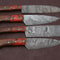 Artisan Handmade Damascus Steel 4Pc Kitchen Knife Collection 2