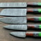 Handmade Damascus Steel Kitchen Knife Set Professional Chefs Knives 2