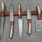 Forged Damascus Steel Chef Knives 5 Piece Handmade Kitchen Set 1