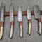 Forged Damascus Steel Chef Knives 5 Piece Handmade Kitchen Set 2