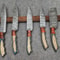 Forged Damascus Steel Chef Knives 5 Piece Handmade Kitchen Set 3