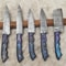 Premium Handmade Damascus Chef Knife Set Of 5 With Wood Handles 1