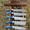 Custom Forged Damascus Steel Chef Knife Set Handmade Kitchen Tools 0