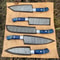 Custom Forged Damascus Steel Chef Knife Set Handmade Kitchen Tools 1