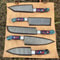 Exclusive Handmade Damascus Steel Kitchen Knife Collection 5 Pc 3
