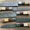 Hand Forged Damascus Steel Chef Knife Set 5 Piece Kitchen BBQ Knives With Leather Sheath 1