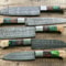 Professional Handmade Damascus Kitchen Knives Chef Set Of 5 1