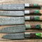 Professional Handmade Damascus Kitchen Knives Chef Set Of 5 2