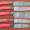 Forged Damascus Steel Chef Knife Set Handmade 5 Pc Kitchen Cutlery 0