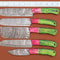 Handmade Damascus Steel Chef Knives Set 5 Pc Professional Cutlery 1