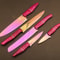 714 Custom Hand Forged D2 Steel Chef Knife Set Plasma Coated Kitchen Hunting Knives With Damascus 2