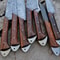 7 PCS Handmade Damascus Steel Chef Knife Set Full Tang Kitchen Cutlery With Micarta Handle 2