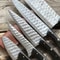 Handmade Twist Damascus Steel Chef Knife Set Professional Kitchen Knives 3