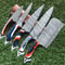 Twist Pattern Damascus Steel Kitchen Knife Set Handmade Chef Knives 2