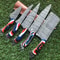 Twist Pattern Damascus Steel Kitchen Knife Set Handmade Chef Knives 0